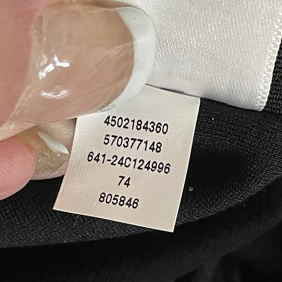 Chico's Juliet Wide Leg Sequin Front Pant Size 1P US 8 Petite Black Slimming NEW - Picture 9 of 10